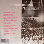 Duran Duran - A Diamond In The Mind (back cover)