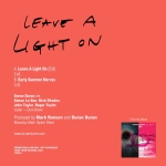Duran Duran - Leave A Light On 7" (back cover)