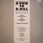 DJs Factory - A View To A Kill (back cover)