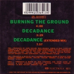 Duran Duran - Burning The Ground (back cover)