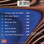 Duran Duran - Acoustic World (back cover)